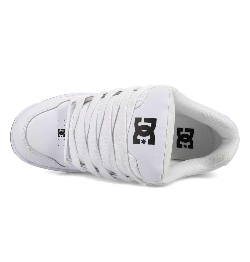 DC Coiler White Black Gum Skate Shoes