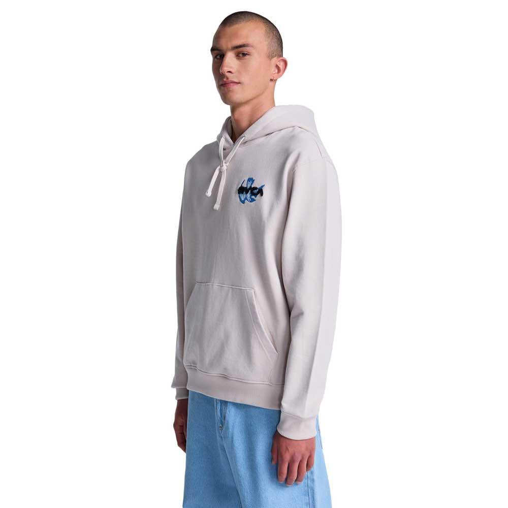 RVCA AF Love Birds Pullover Hooded Sweatshirt Moonbeam