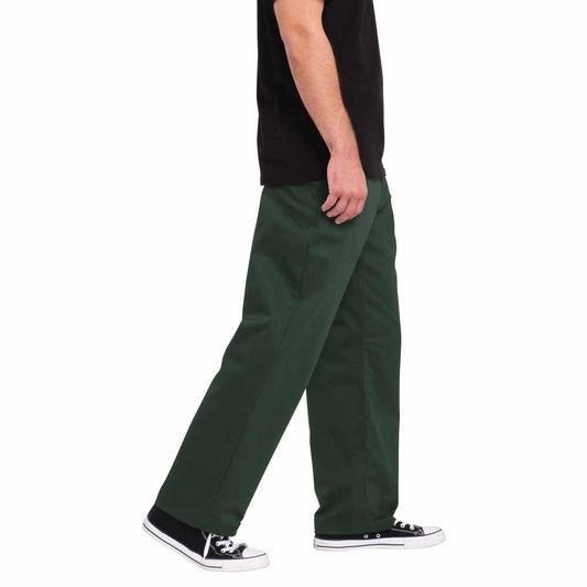 Volcom Fricken Loose Tapered Cord Trousers Squadron Green