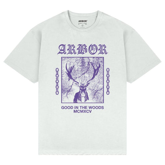 Arbor Skateboards Stag T-Shirt White