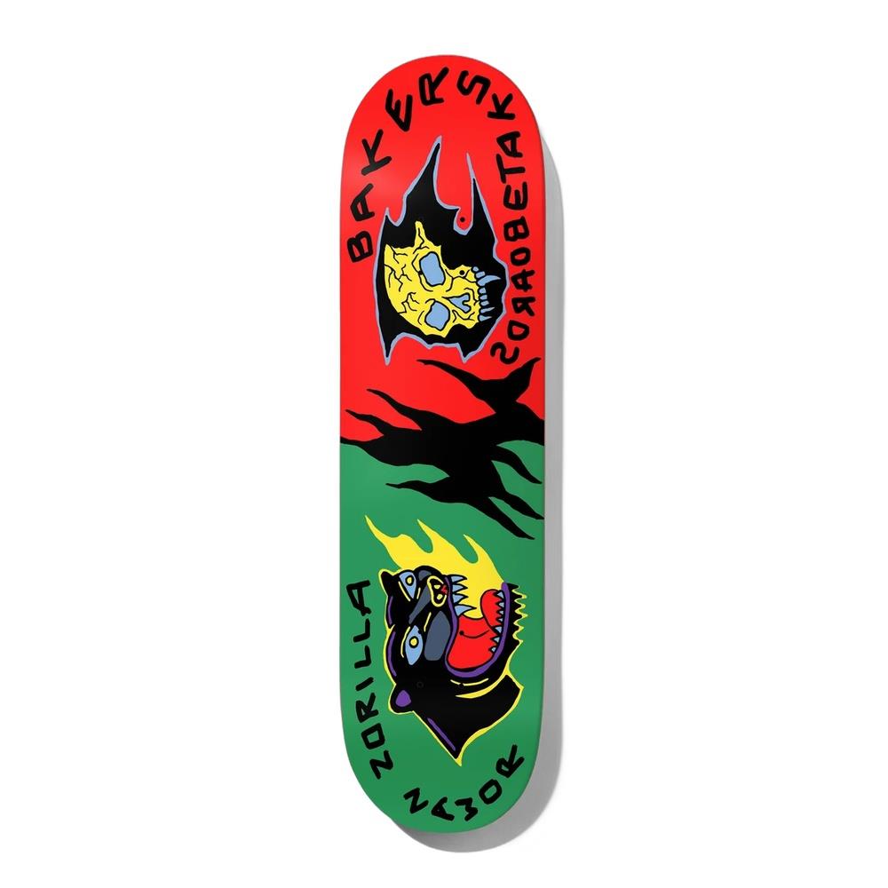 Baker Rowan Zorilla Scenario Red Green Skateboard Deck 8.25"
