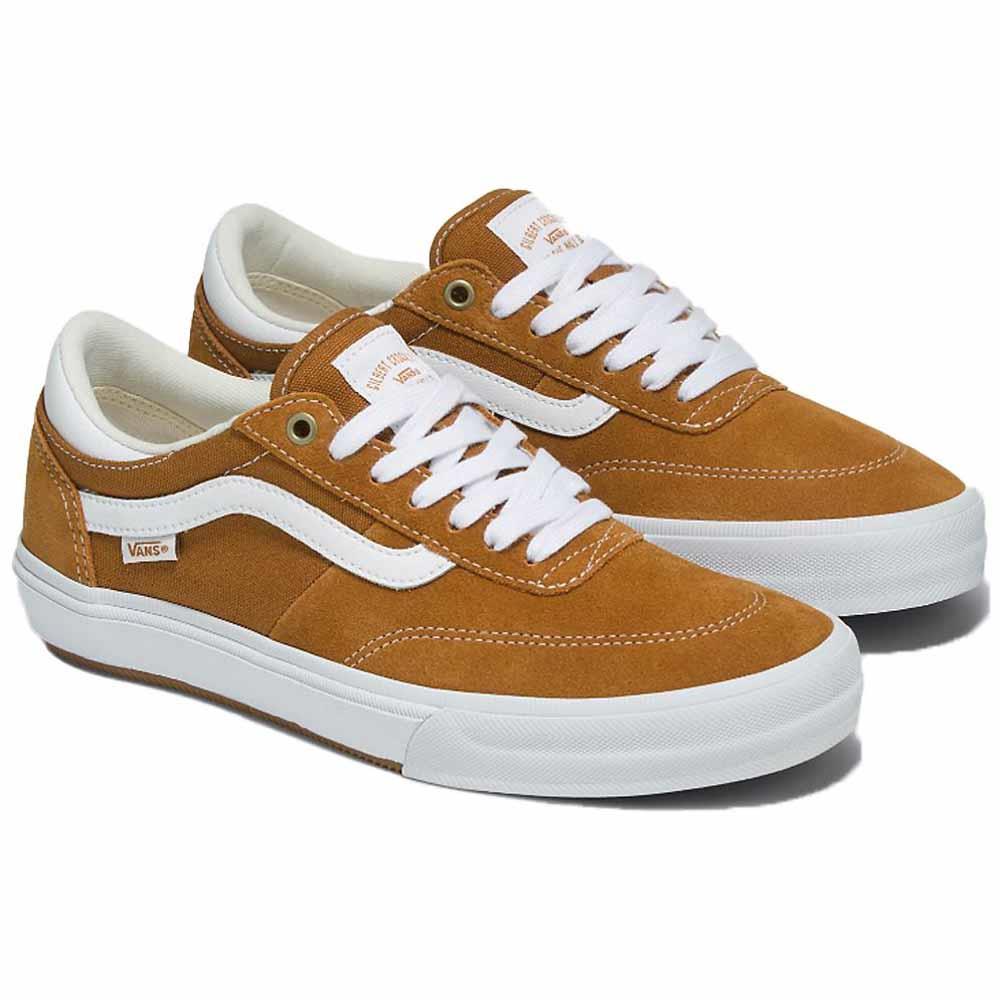 Vans Crockett Low Golden Brown Vulcanised Skate Shoes
