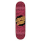 Santa Cruz Skateboard Deck Scrawl Brick Dot Red/Black/Yellow 8.25"