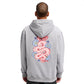 RVCA Dalas Snake Pullover Hooded Sweatshirt Monument Grey