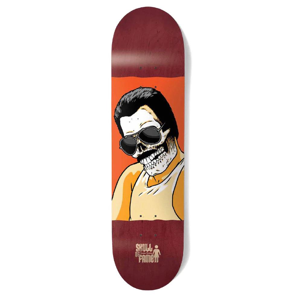 Girl Geering Skull of Fame Skateboard Deck G045 8"