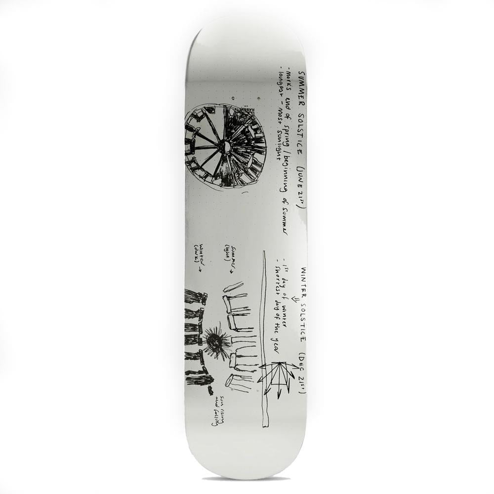 Rassvet x Rock Solid Dist Silver Foil Skateboard Deck 8.25"