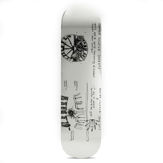 Rassvet x Rock Solid Dist Silver Foil Skateboard Deck 8.25"