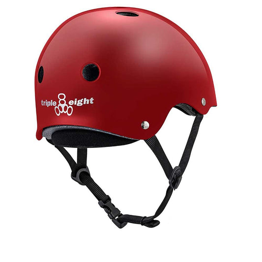 Triple Eight Deep Cover Skateboard Helmet Red