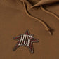 Huf Intergalactic Pullover Hooded Sweatshirt Mud