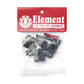 Element Skateboards 7/8" Phillips Hardware Skateboard Bolts 8 Black 1 Red