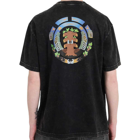 Element Eaxe Ripple T-Shirt Off Black