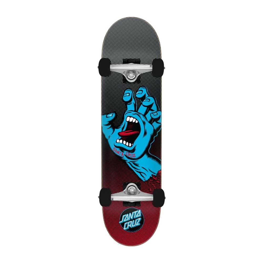 Santa Cruz Complete Skateboard Screaming Hand Fade Large Blue/Multi 8.25"