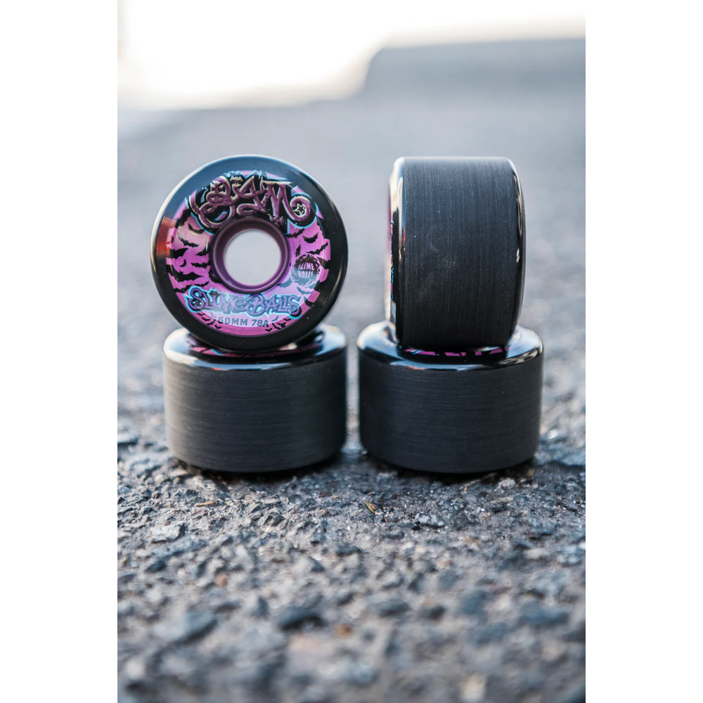 Slime Balls Bam Margera Guest OG Slime Skateboard Wheels 78a Black
