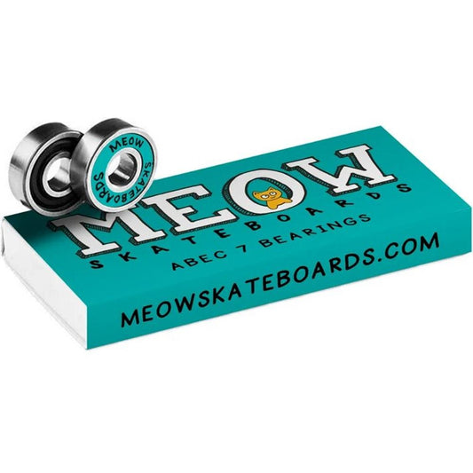 Meow Abec 7 Skateboard Bearings 8 Pack