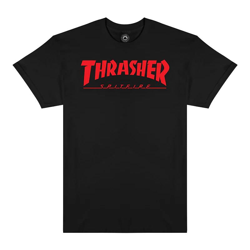 Thrasher x Spitfire T-Shirt Big Head Jake Black