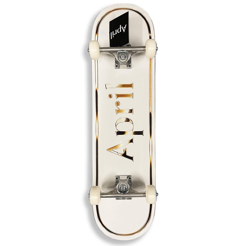 April Skateboards OG Logo Complete Gold/White 8.25"