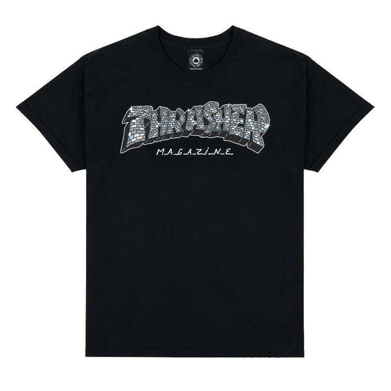 Thrasher Disco By Spanky T-Shirt Black