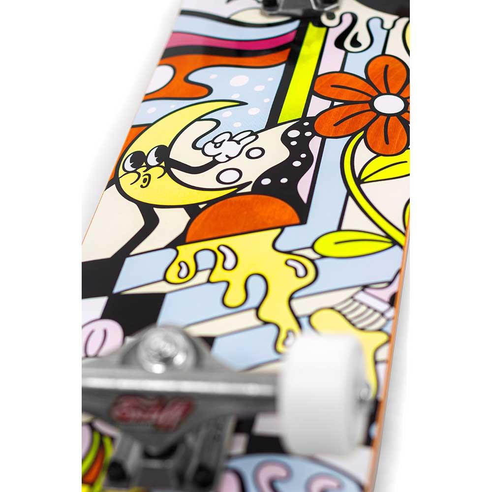 Enuff Meltworld Dazed Complete Skateboard Super Soft 85A Wheels 7.75"