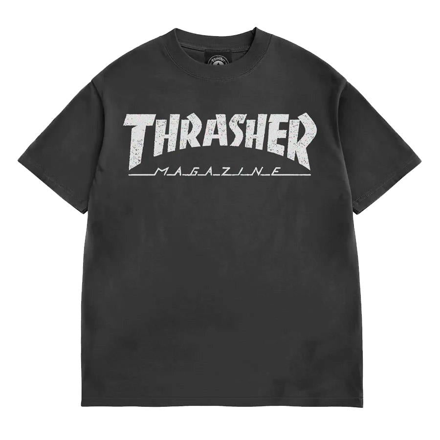 Thrasher Skateboard Mag Logo Vintage T-Shirt Black