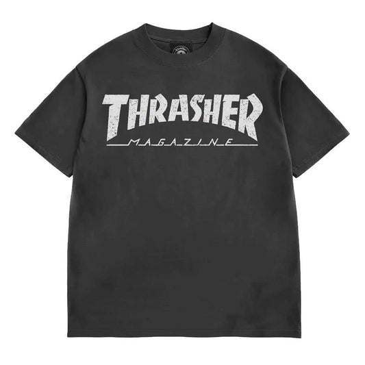 Thrasher Skateboard Mag Logo Vintage T-Shirt Black
