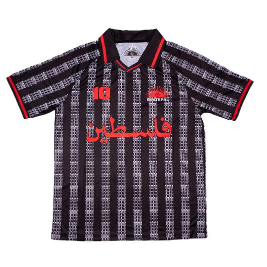 Skatepal Football Shirt 10 Years Black Red