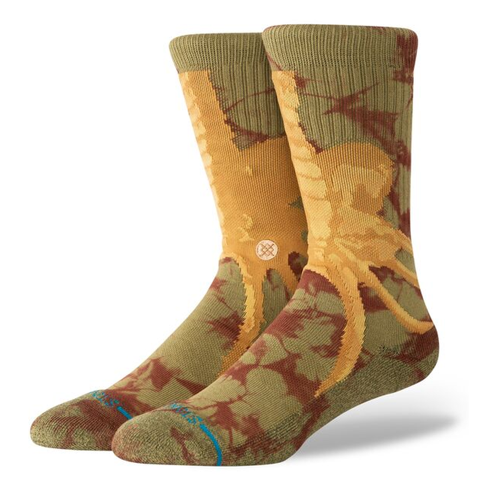 Stance X Alien Face Hugger Crew Sock Brown Large Uk7-11