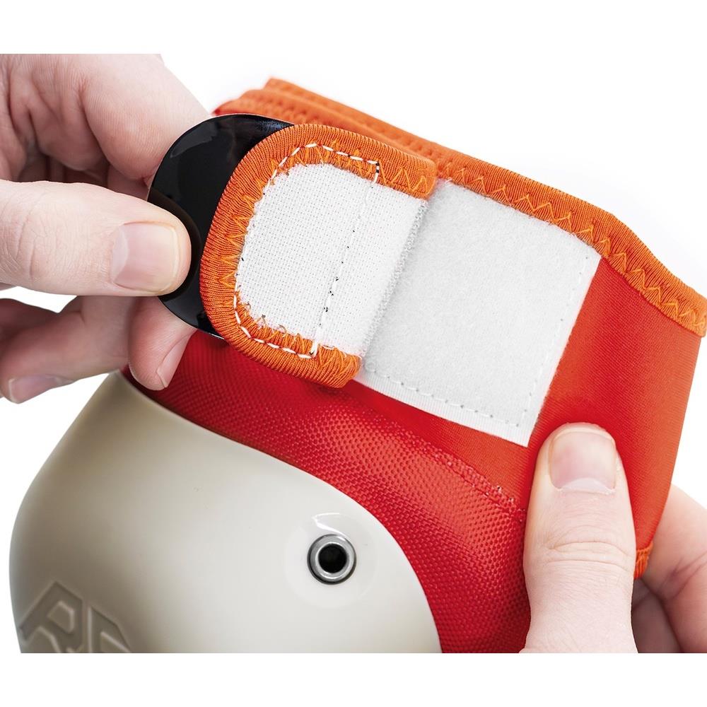 REKD Shield Triple Padset Knee Elbow Wrist Fade Orange Green