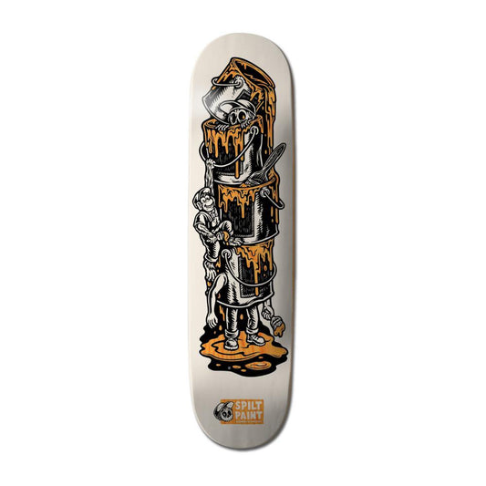 Element Pro Skateboard Deck Spilt Paint Grey Multi 8.25"