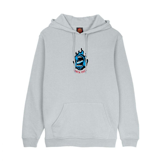 Santa Cruz Hooded Sweatshirt Screaming Flame Front Mist Medium
