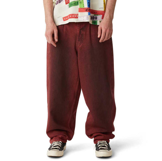 Huf Cromer Washed Pants Lava Red