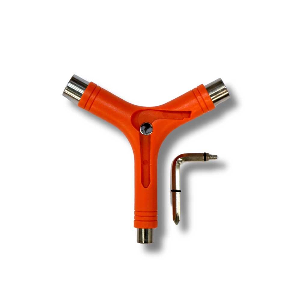 G-Tool Y Skateboard Tool with Axle Rethreader Orange