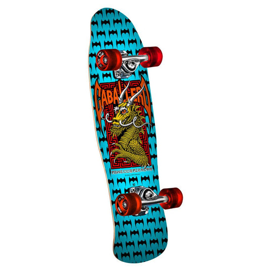 Powell Mini Cab Street Dragon Factory Complete Cruiser Skateboard Blue 8.0"