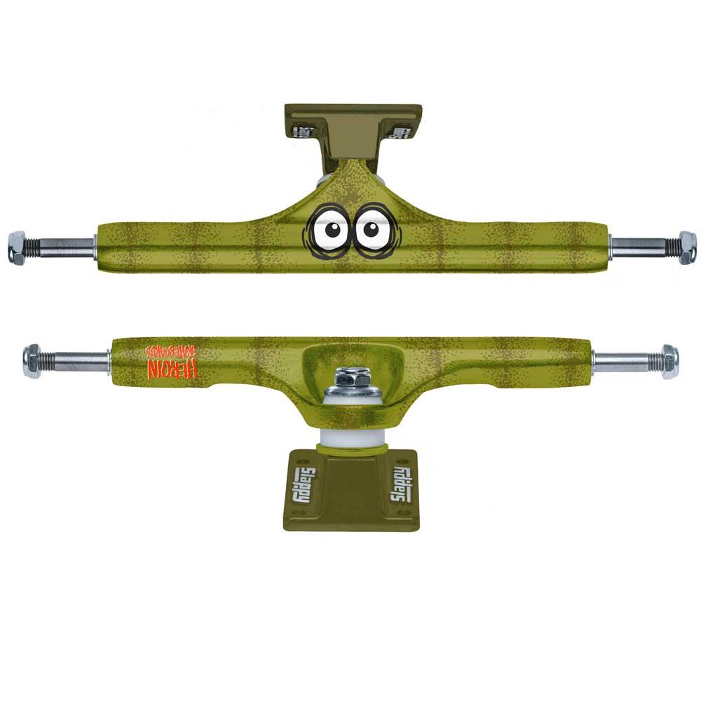 Slappy ST1 Hollow Skateboard Trucks Pickle Green 9.5"