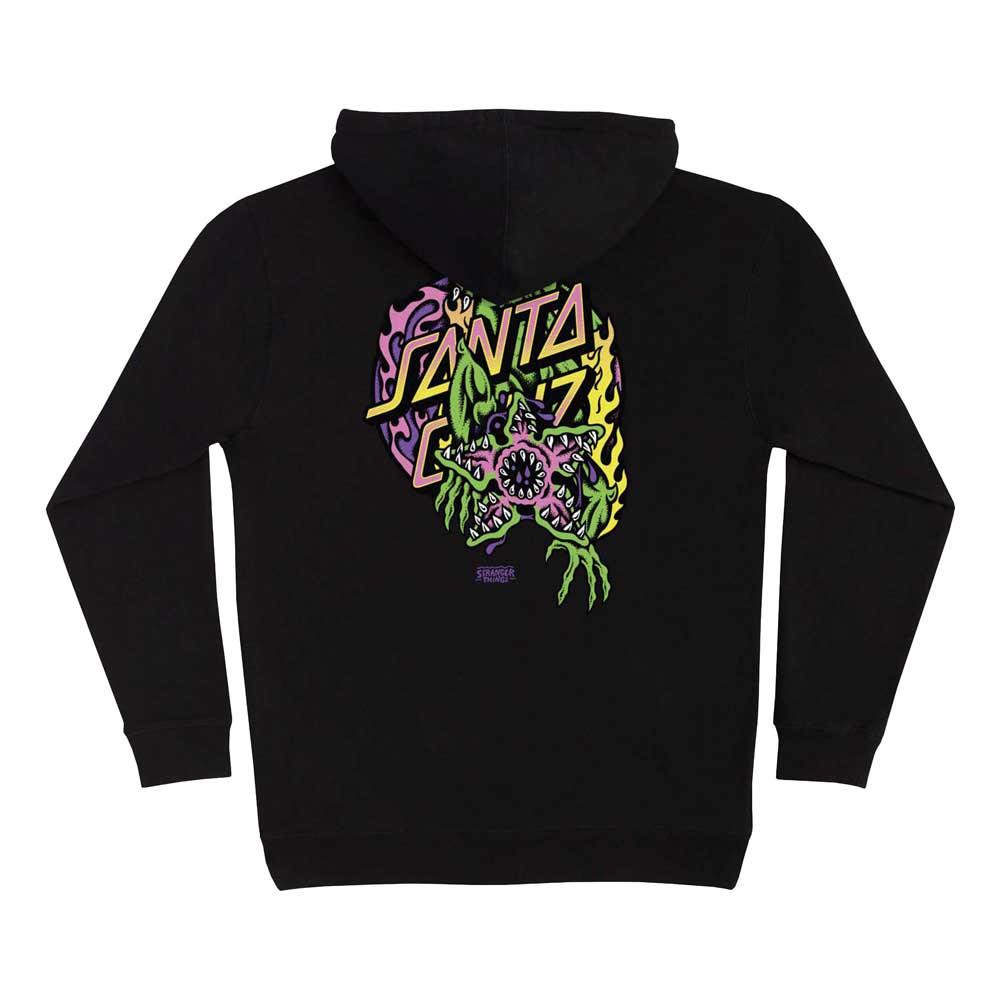 Santa Cruz X Stranger Things Demogorgon Dot Hooded Sweatshirt Black