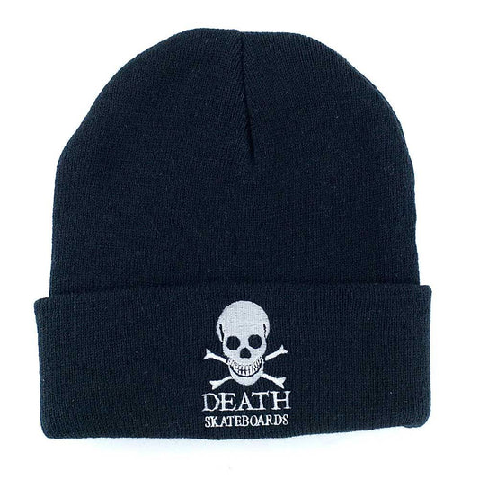 Death Skateboards OG Skull Beanie Hat Black