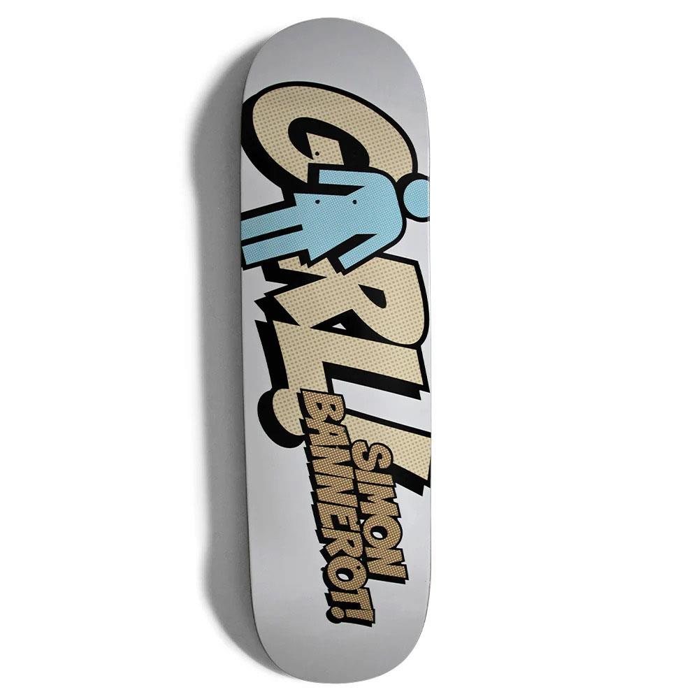 Girl Bannerot Blammo Skateboard Deck White G033 8.5"