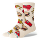 Stance Combo Meal Crew Socks Tan Large Uk7-11