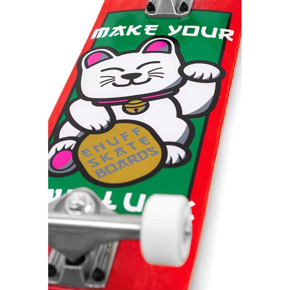 Enuff Lucky Cat Complete Skateboard 92A Medium Wheels Mini Red 7.25"