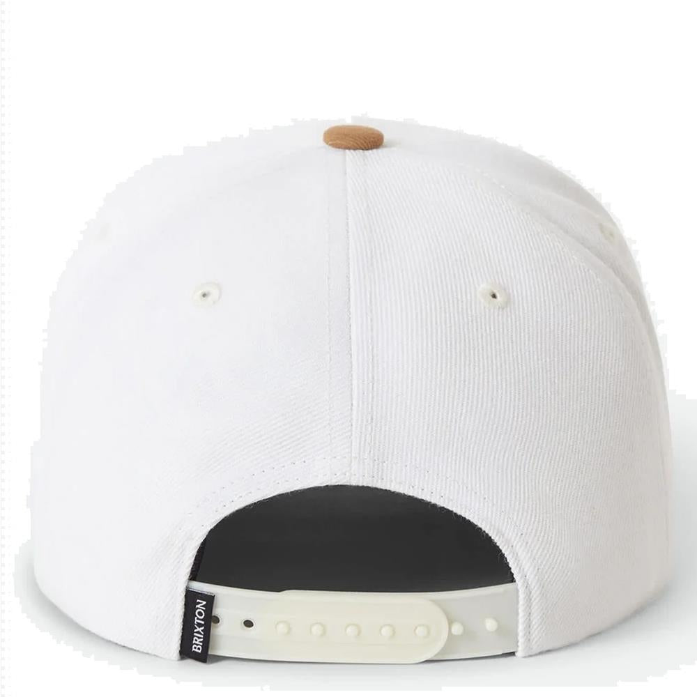 Brixton Linwood Netplus Snapback Cap One Size Off White Copper