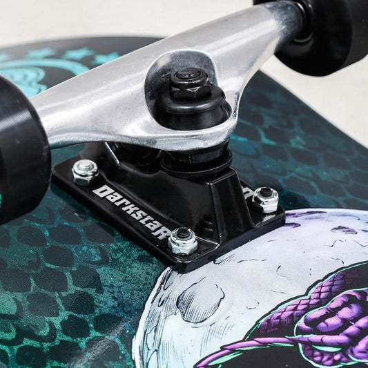 Darkstar Snake FP Factory Complete Skateboard Aqua Blue 8"