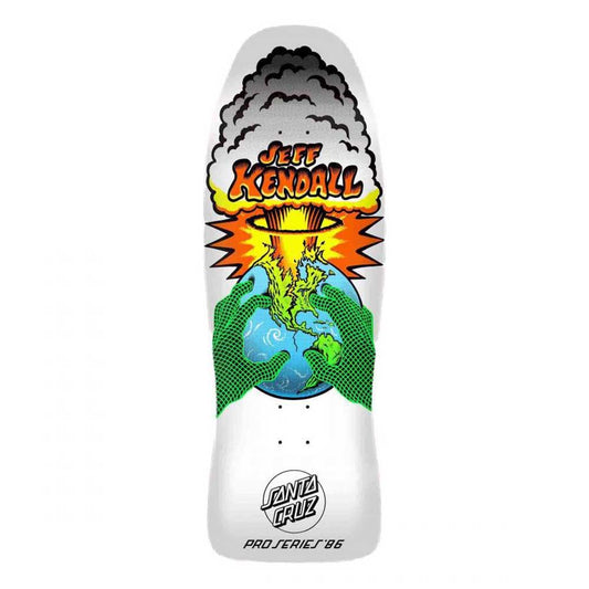 Santa Cruz Reissue Skateboard Deck Kendall End of the World White Multi 10"