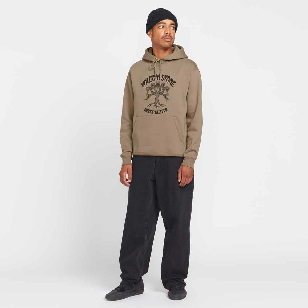 Volcom Watanite Pullover Hooded Sweatshirt Teak