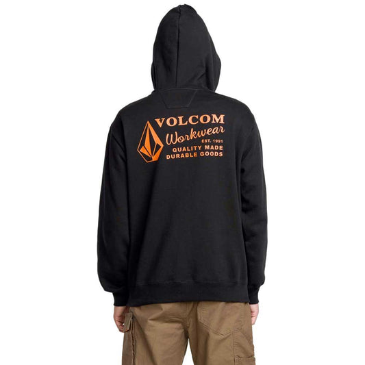 Volcom Workwear Pullover Hooded Sweatshirt Black