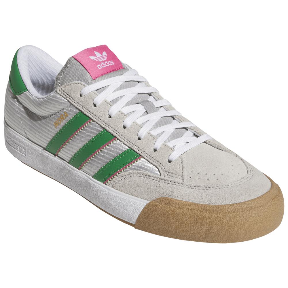 Adidas Skateboarding Nora Skate Shoes Grey One Green Pink Fusion