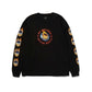 HUF X Spitfire Chrome Head Long Sleeve T-Shrirt Black