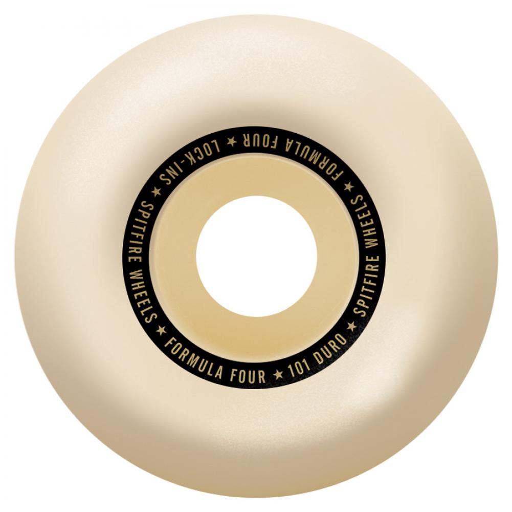 Spitfire Formula Four Lock Ins Skateboard Wheels 101DU Natural 53MM