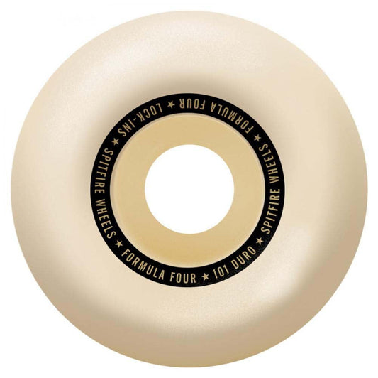 Spitfire Formula Four Lock Ins Skateboard Wheels 101DU Natural 53MM