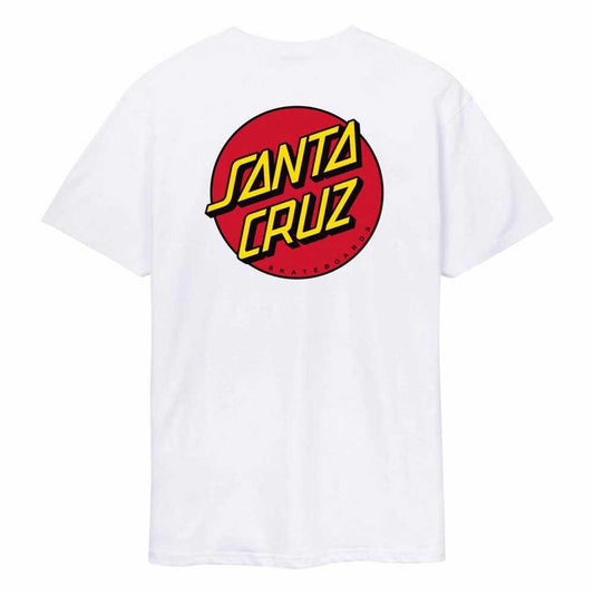 Santa Cruz SP26 Classic Dot Chest T-Shirt White