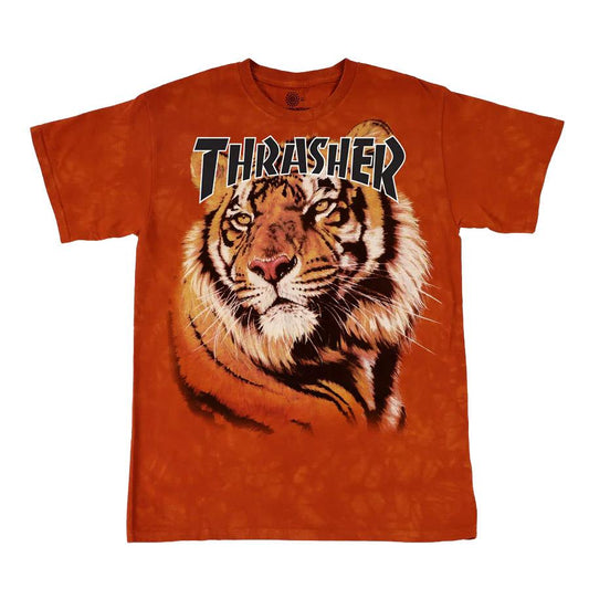 Thrasher Skateboard Magazine Tiger T-Shirt Orange