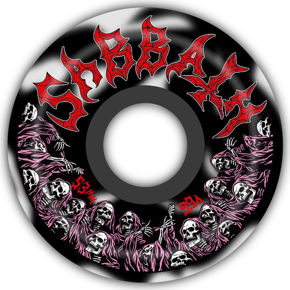 Sabbath Skateboard Wheels Rising Dead 53mm 99A Conical